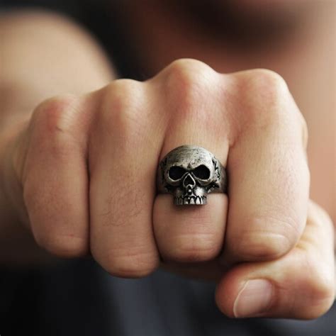 Skull Ring Men and Womens Silver Skulls Cool Jewelry