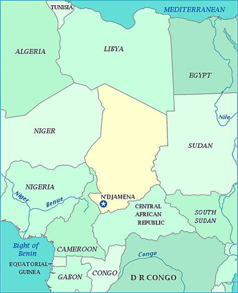 N\'Djamena Map ~ World Of Map