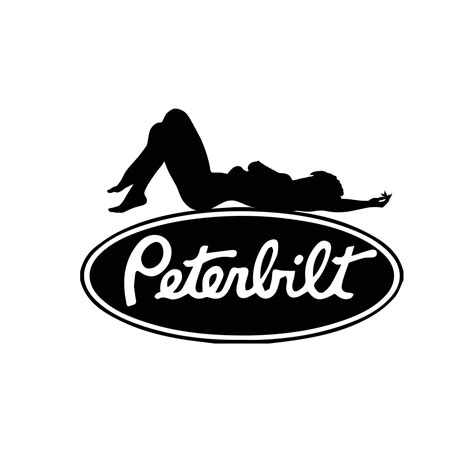 Peterbilt Logo With Woman SVG PNG DXF Jpg - Etsy