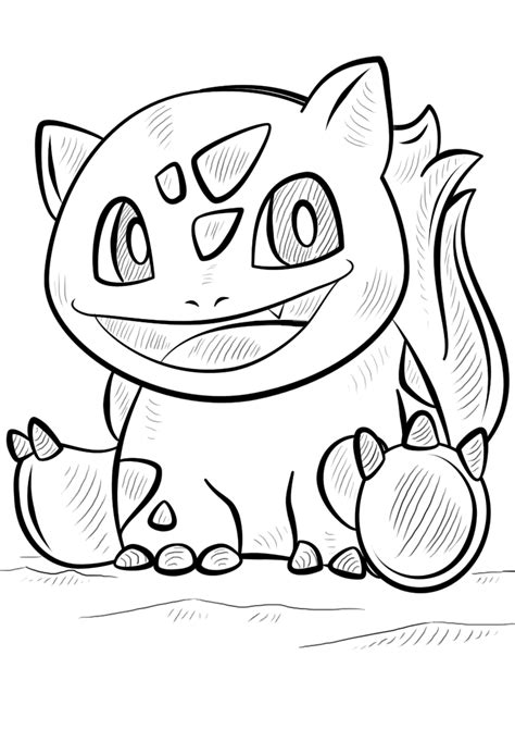 Bulbasaur Coloring Pages - Free Pokemon Coloring Pages