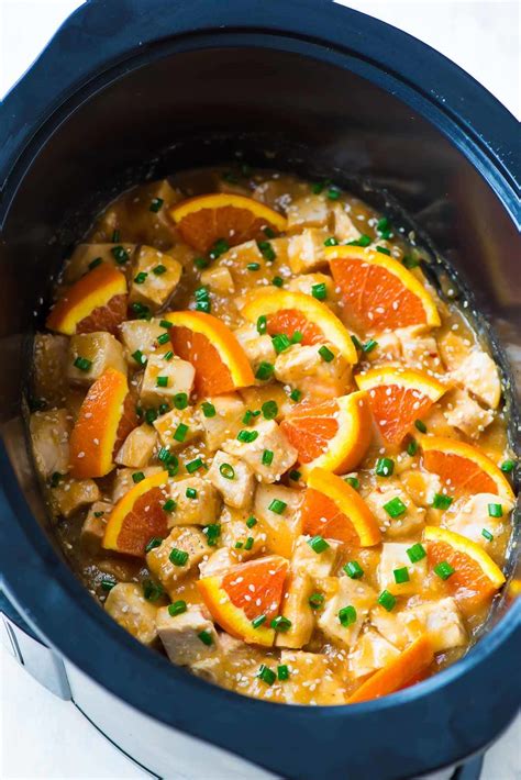 Crockpot Orange Chicken | Healthy Easy Recipe