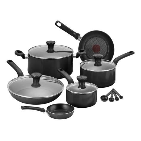 Tefal 7pc Excite Non-stick Pot Pan Fry Frypan Saucepan Frying Cookware ...