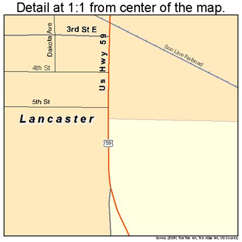 Lancaster Minnesota Street Map 2735378