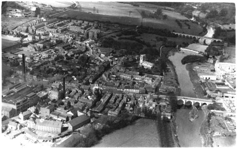 Aerial photo of Tadcaster about 1950 - Tadcaster Historical Society