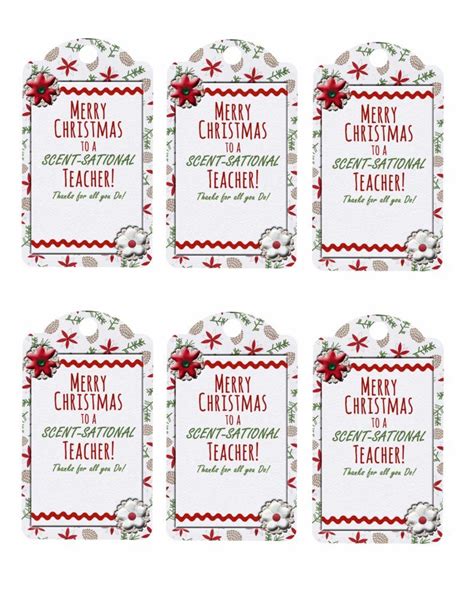 Free Printable Christmas Tags For Teachers Web Pair Cute Printable Christmas Tags With Useful ...