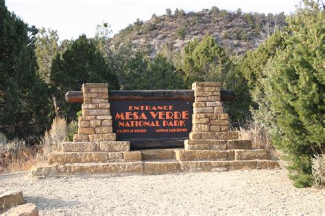 Entrance Sign, Mesa Verde National Park, Colorado - a photo on Flickriver