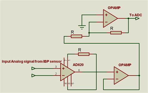 Schematic of the amplifier circuit. | Download Scientific Diagram