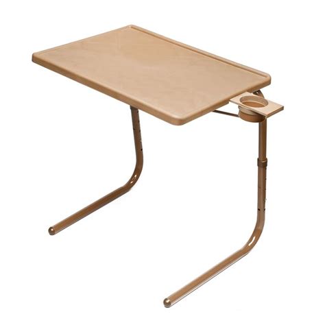 Table Mate II TV Tray and Cup Holder Large Folding Table (Mocha ...