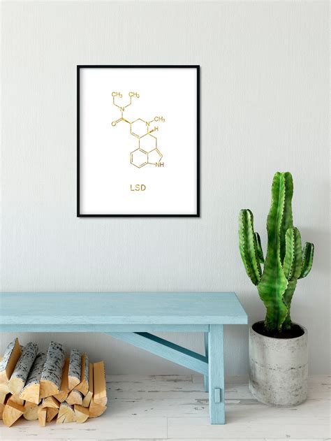 Instant Download LSD Molecule Printable Drugs Chemistry Wall Art Science Gift Digital Download ...