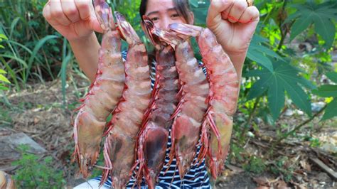 Yummy Giant Tiger Shrimp Cooking - Giant Tiger Shrimp Stir Fry Recipe - Cooking With Sros - YouTube