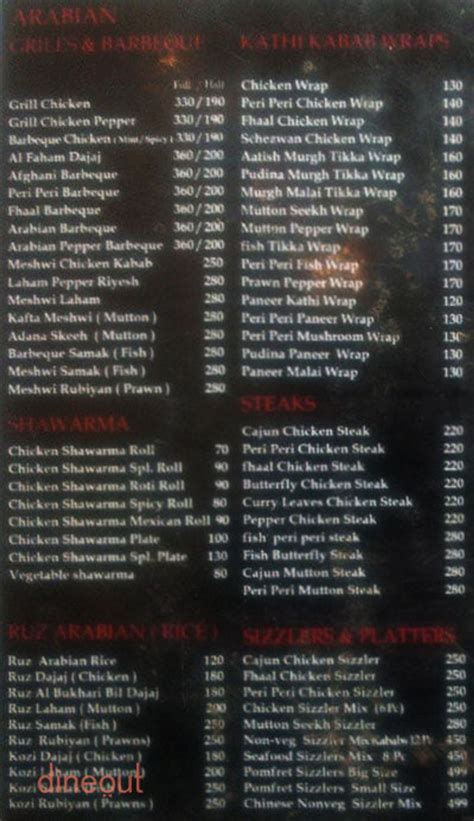 Menu of Grill House, Nungambakkam, Chennai | Dineout