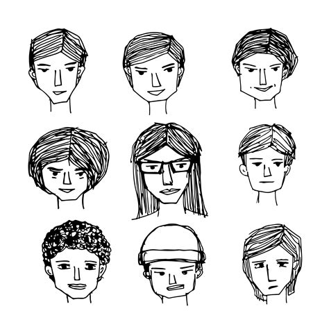 People face cartoon icon 571860 Vector Art at Vecteezy