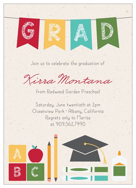 Kindergarten Graduation Cards