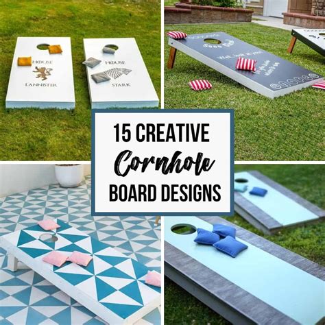 15 Creative DIY Cornhole Board Designs - The Handyman's Daughter