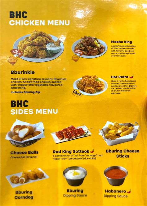 BHC Chicken Menu Singapore—May 2023 — Coffee & Cravings