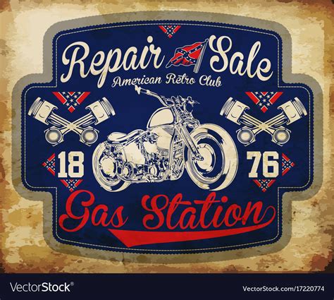 Vintage gasoline retro signs and labels gas Vector Image