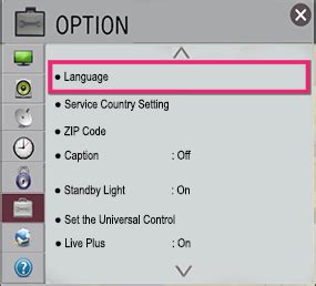 LG TV Option Menu Settings | LG USA Support