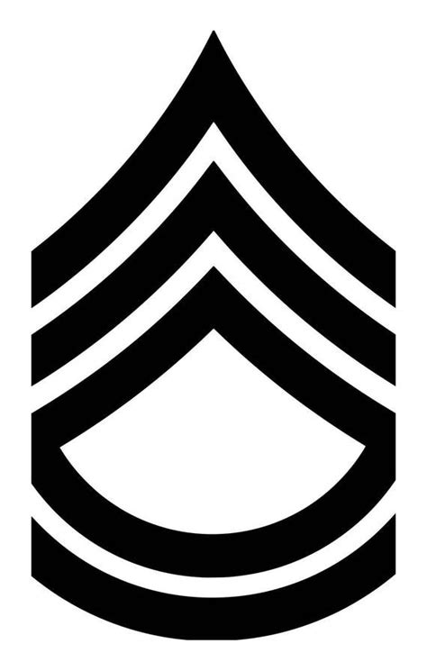 US Army E7 Sergeant First Class Insignia 5 x 3