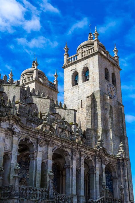 The Porto Cathedral stock image. Image of oporto, europe - 186599331