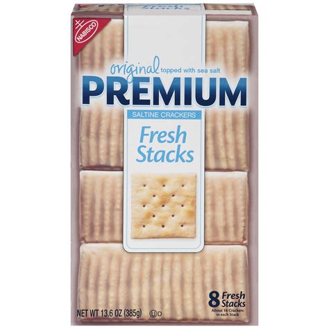 Premium Saltine Crackers, Fresh Stack, 13.6 oz, 8 Count - Walmart.com ...