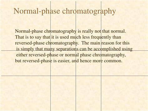 PPT - NORMAL-PHASE CHROMATOGRAPHY PowerPoint Presentation, free download - ID:503804