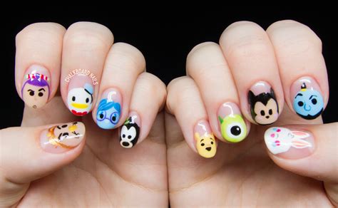 Disney Tsum Tsum Character Nail Art | Chalkboard Nails | Nail Art Blog