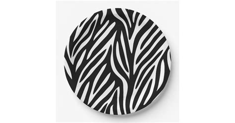 ZEBRA PRINT PAPER PLATE | Zazzle