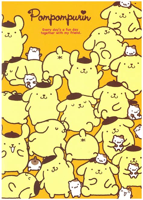 Sanrio Pom Pom Purin Friends A5 Notebook | Sanrio, Sanrio characters, Cute wallpapers