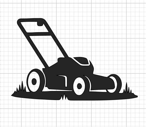 Lawn Mower SVG File Vector Images SVG Silhouette Lawnmower Clipart ...