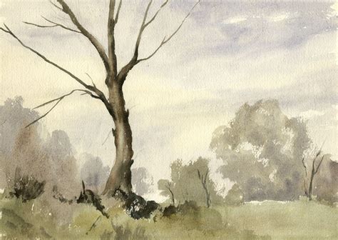 Dead Tree Painting at PaintingValley.com | Explore collection of Dead ...