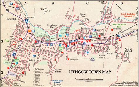 Lithgow Map | Lithgow Tourism Information