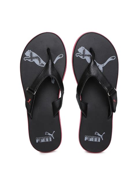 Buy Puma Men Black Printed Sandals - Sandals for Men 2255169 | Myntra