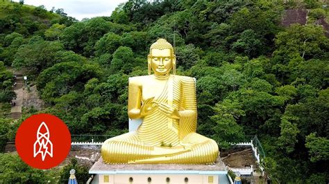 Explore Sri Lanka’s Cave of Golden Buddhas - YouTube