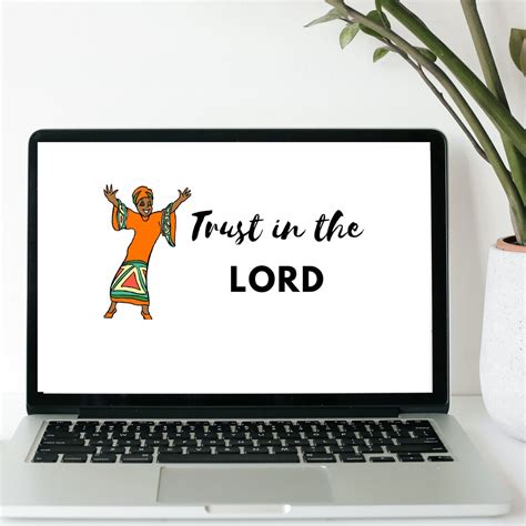 Trust in the Lord Desktop Wallpaper, Motivational Desktop Background ...