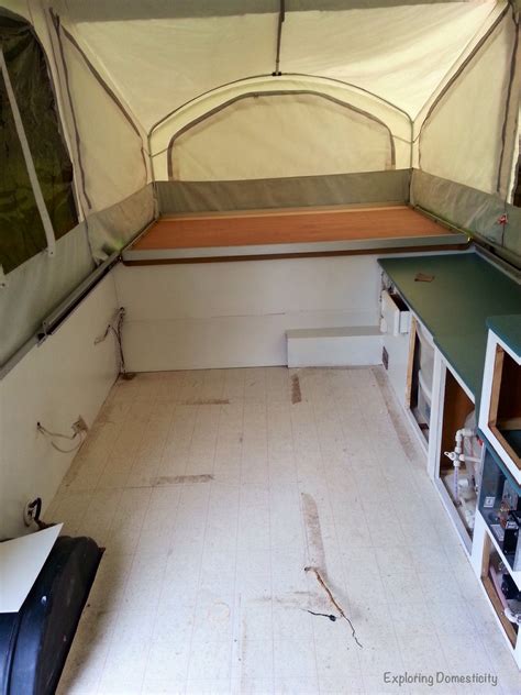 Pop up Camper Remodel: Painting and Flooring ⋆ Exploring Domesticity