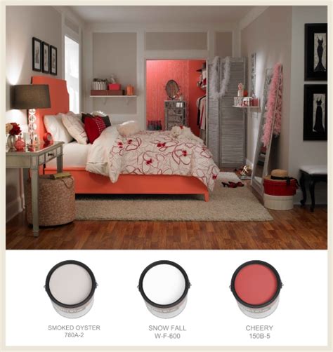 red bedroom - Colorfully BEHR