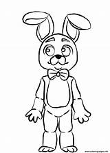 Withered Bonnie  Free Coloring Pages sketch template