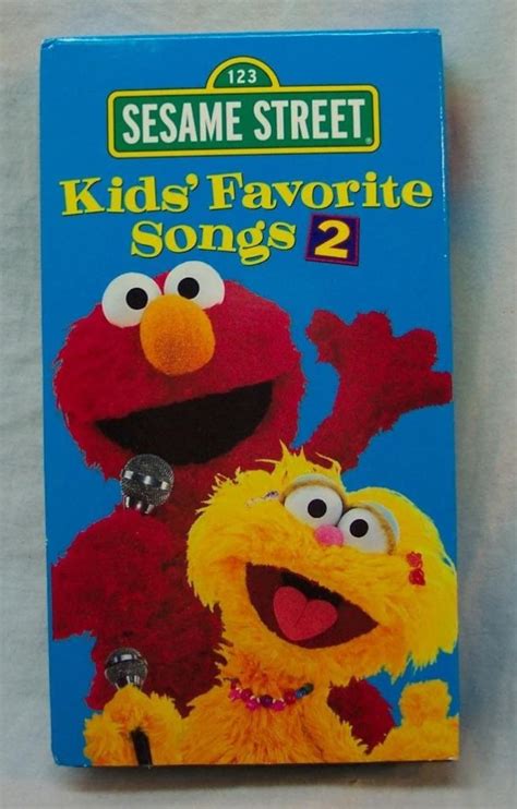 Vintage Sesame Street KIDS FAVORITE SONGS 2 Vhs Video 2001 Jim Henson Muppets Elmo Zoe - Etsy