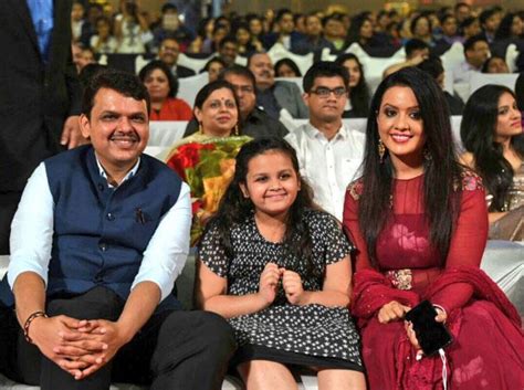 Photos: Divija spotted with father Devendra Fadnavis at Umang 2017