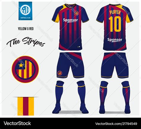 Soccer jersey or football kit template design Vector Image