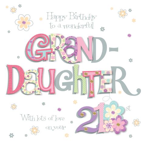 Granddaughter 21st Birthday Greeting Card | Cards | Love Kates