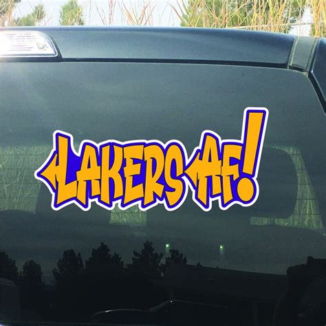 Lakers Graffiti Style Bumper Laptop Home Decor Stickers - Etsy