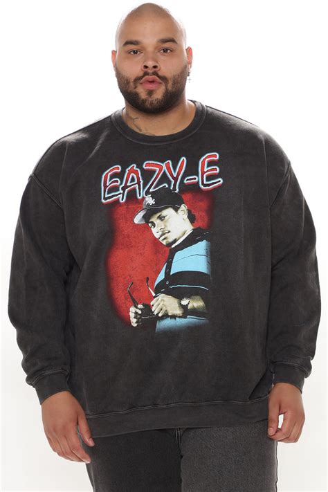 Eazy E We Want Eazy Crewneck Sweatshirt - Black | Fashion Nova, Mens ...