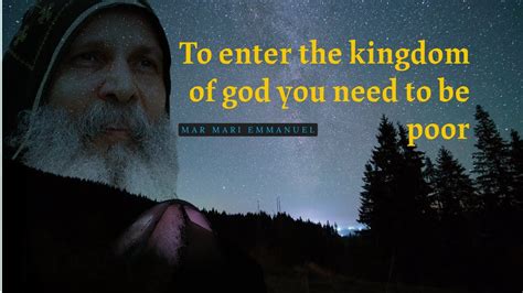 Bishop Mar Mari Emmanuel | To enter the kingdom of god you need to be poor - YouTube