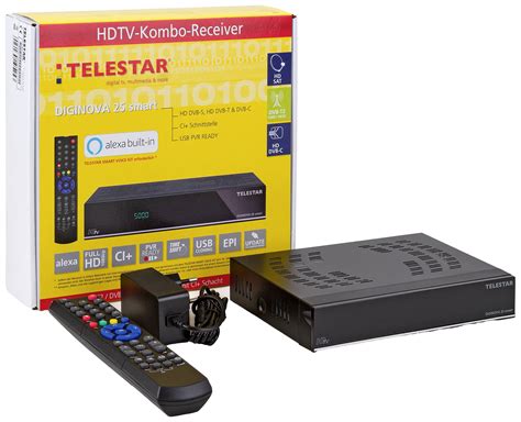 Telestar DIGINOVA 25 smart DVB-S & DVB-C receiver combo Recording function, Ethernet port ...