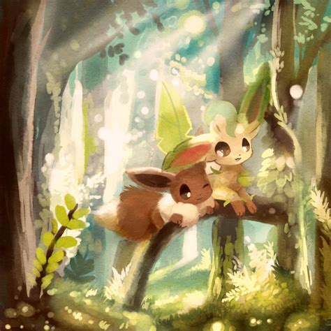 Tags: Fanart, Pokémon, Leafeon, Eevee, Eeveelution Pokemon Eeveelutions, Eevee Evolutions ...