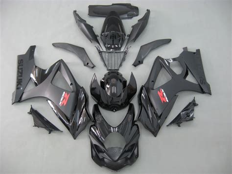 Fairings Suzuki GSXR 1000 All Black GSXR Racing (2007-2008) - Mad Hornets