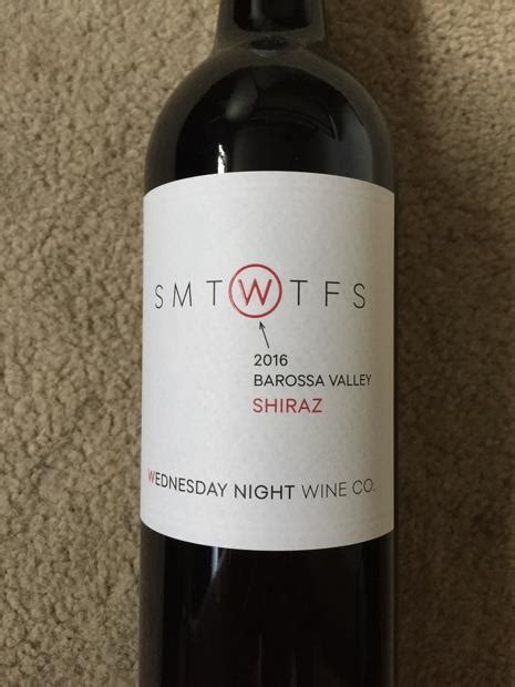 2016 Artisans of Barossa Shiraz Wednesday Night Wine Co., Australia, South Australia, Barossa ...