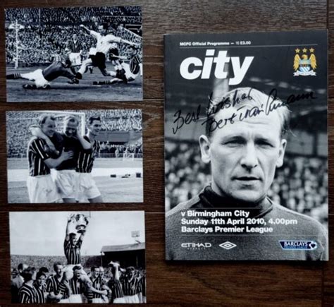 Bert Trautmann Signed Programme & Manchester City 1956 F.A.Cup Final Photos. - Icon Republic