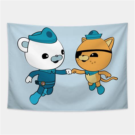 octonauts Captain Barnacles and Kwazii - Octonauts - Tapestry | TeePublic